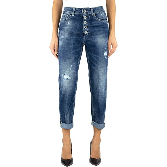 Dondup Surya Jeweled Buttons DISTRESSED Jeans 26 - Picture 1 of 11